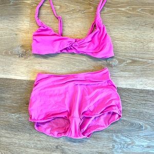 Skims hot pink set US Small